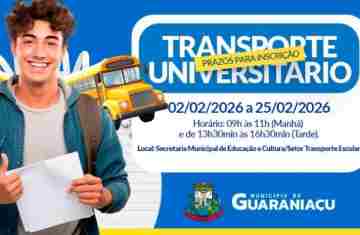 Guaraniaçu - Alunos que utilizam transporte para estudar em Cascavel, devem fazer ou renovar cadastro na Secretária de Educação